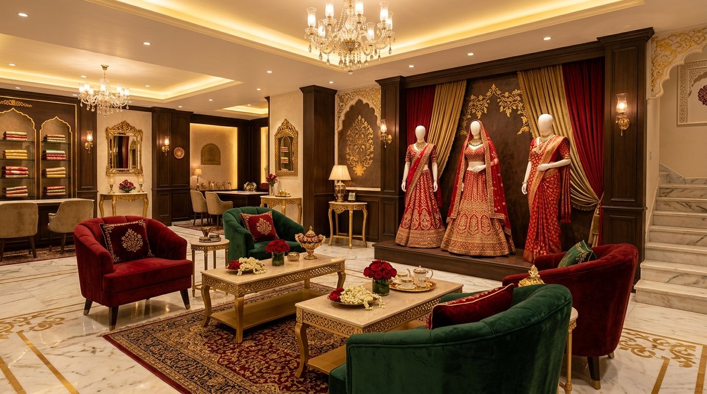 Malvira Store Interior View - Bridal VIP Lounge