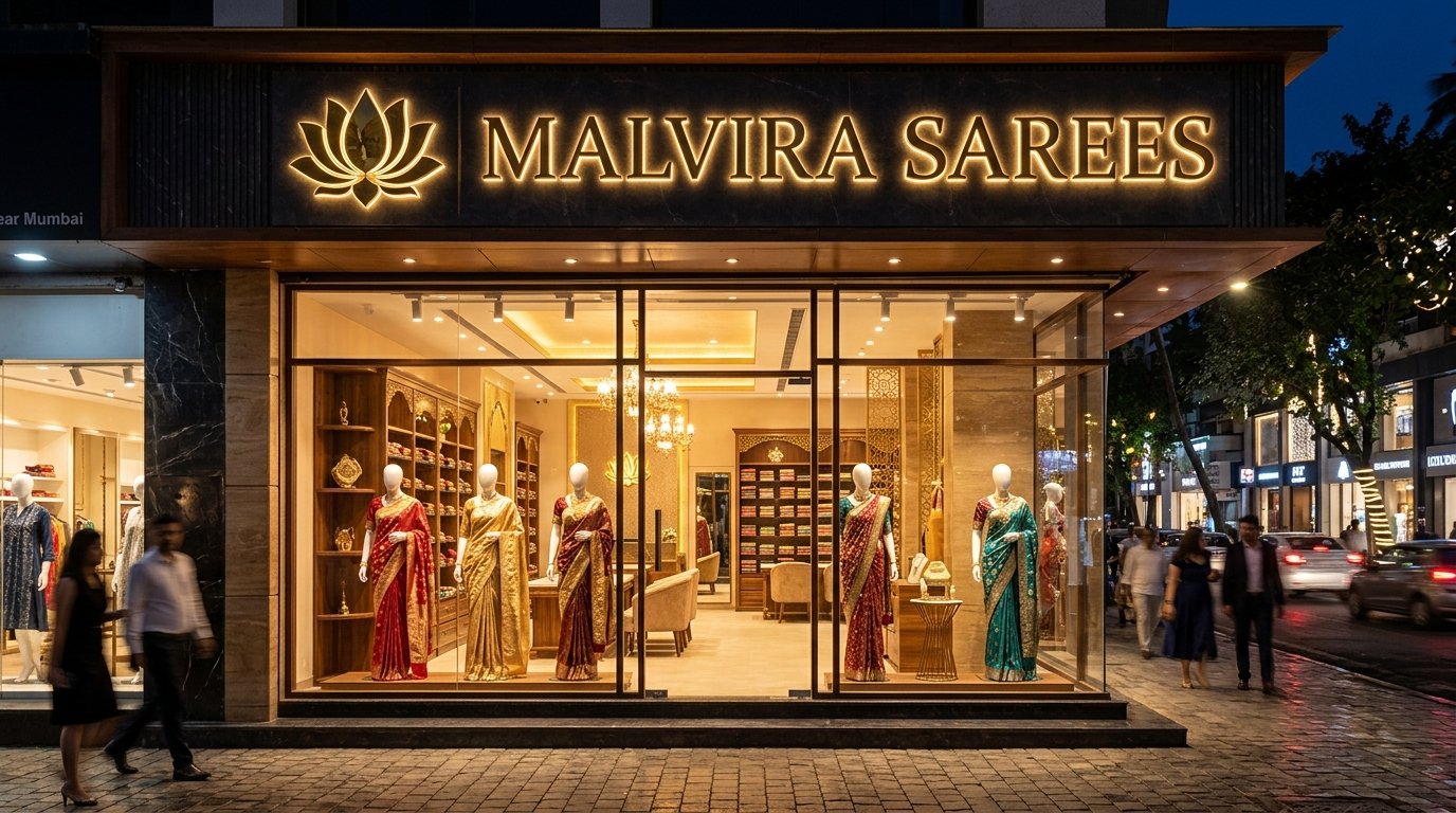 Malvira Sarees Franchise Store Front